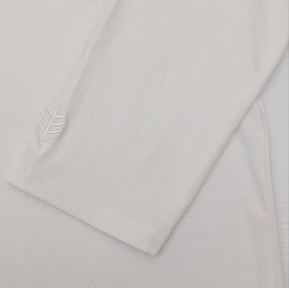 Coolibar Marietas Sun Wrap UPF 50+ Cardigan Sweater White Lightweight Travel L - Picture 7 of 9